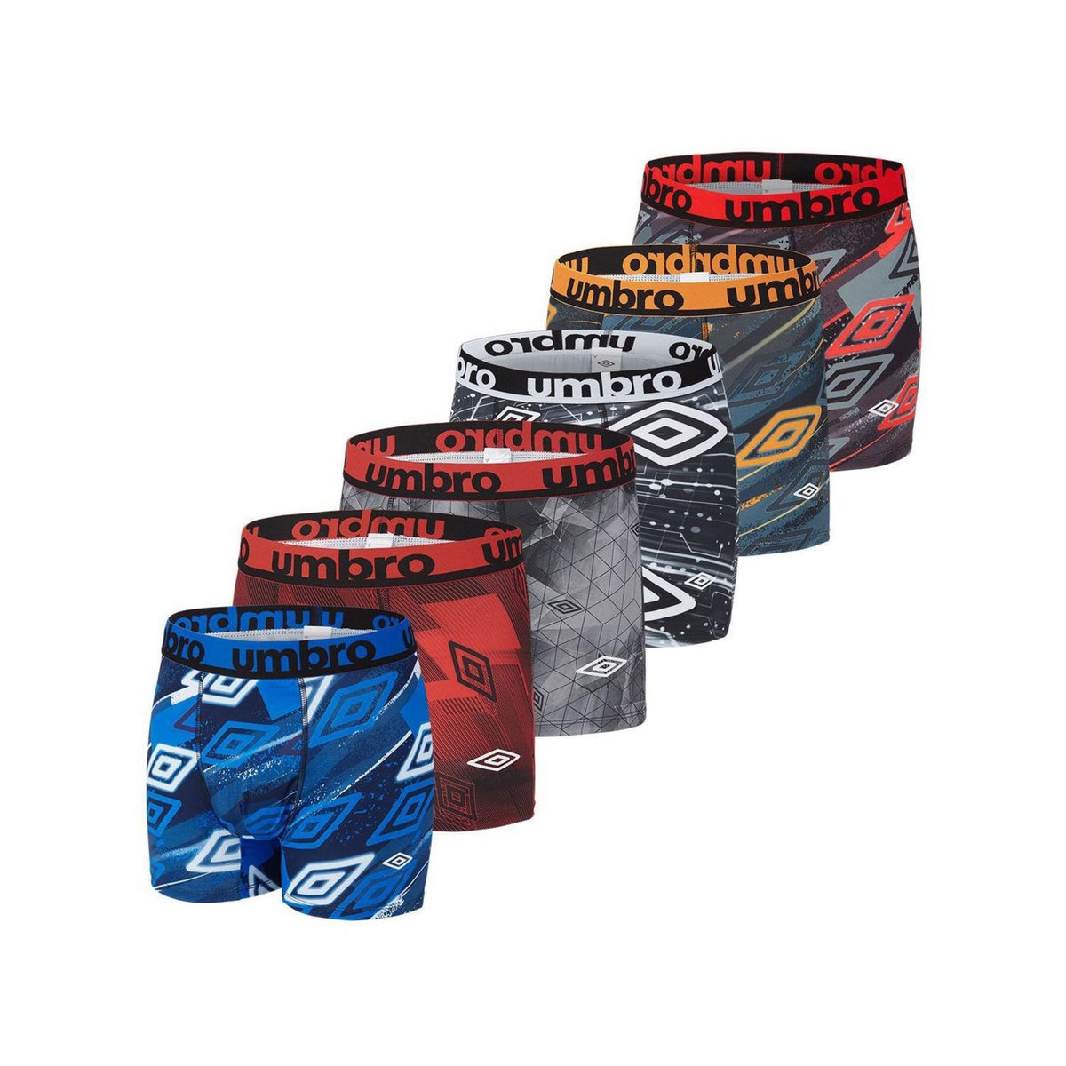 UMBRO Pack Surprise de 6 Boxers microfibre homme