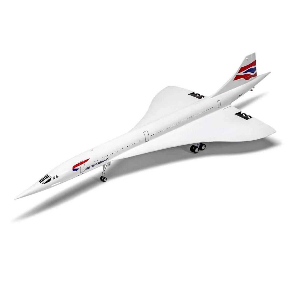 Maquette d'avion : Starter kit : Concorde AirFrance - Heller - Rue