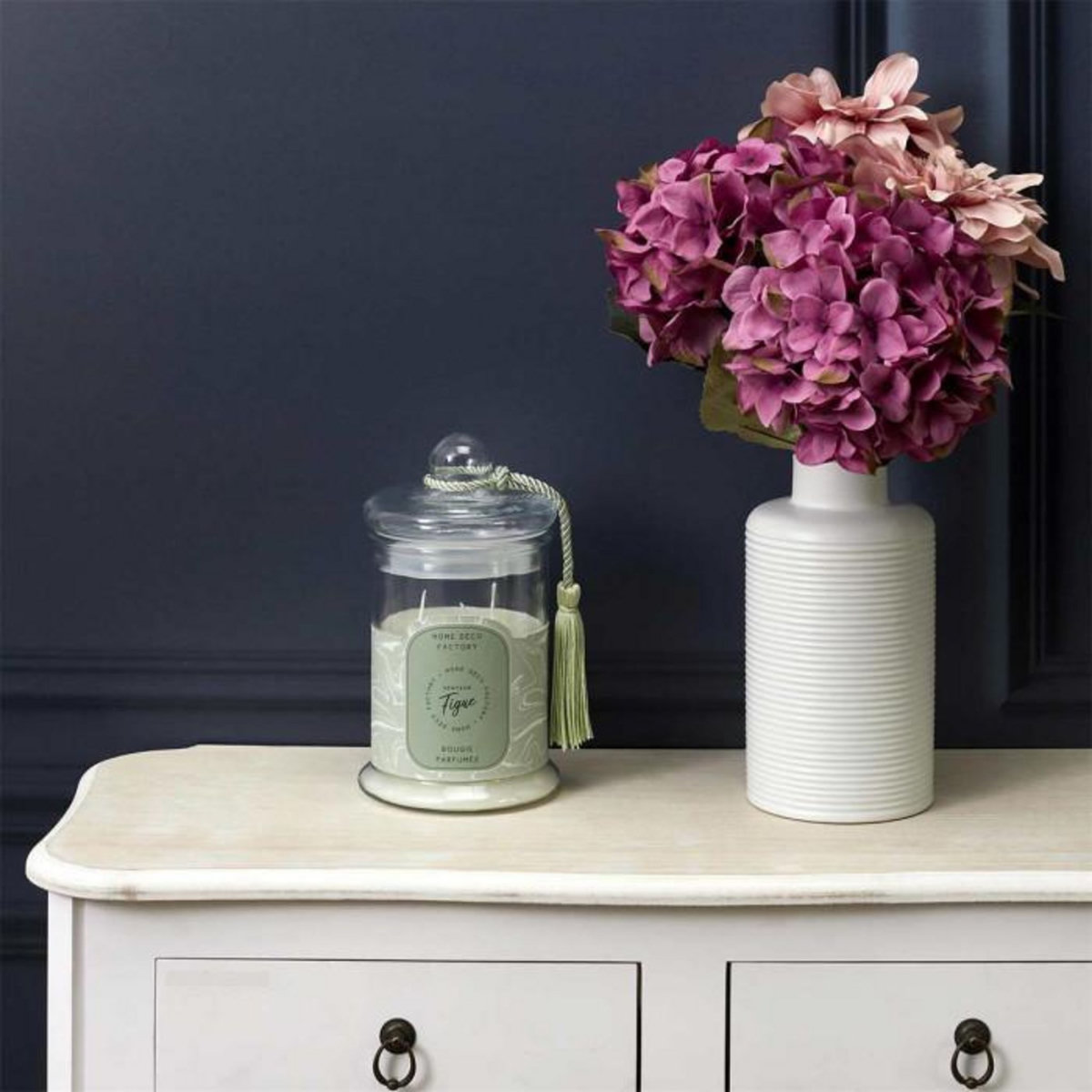 Paris Prix Bougie Parfumée en Verre  Bonbonnière  29cm Figue