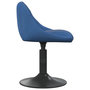 Voir la diapositive 5 : VIDAXL Chaises pivotantes a manger lot de 2 bleu velours