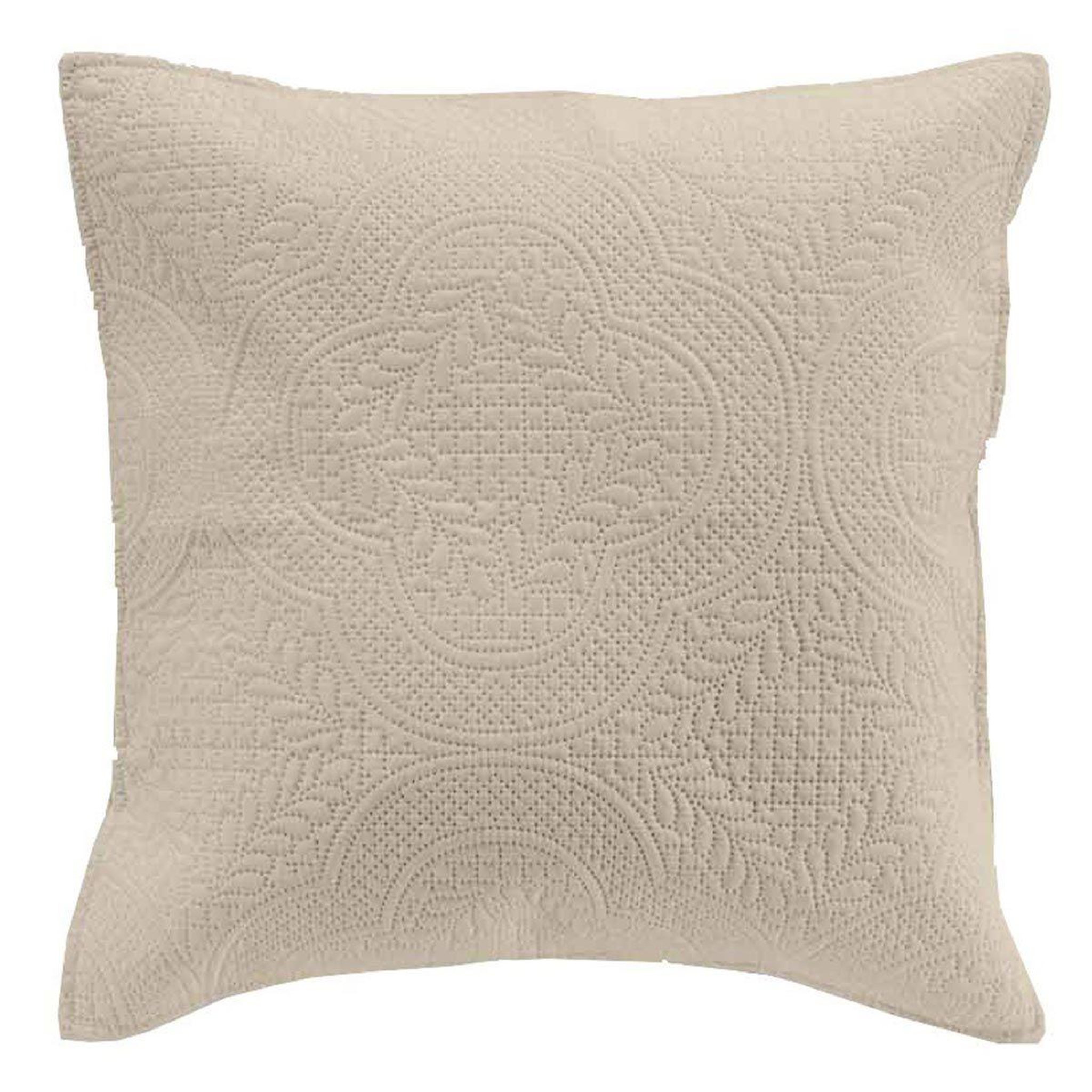 Douceur d'Intérieur Housse de coussin  romane  40x40cm naturel
