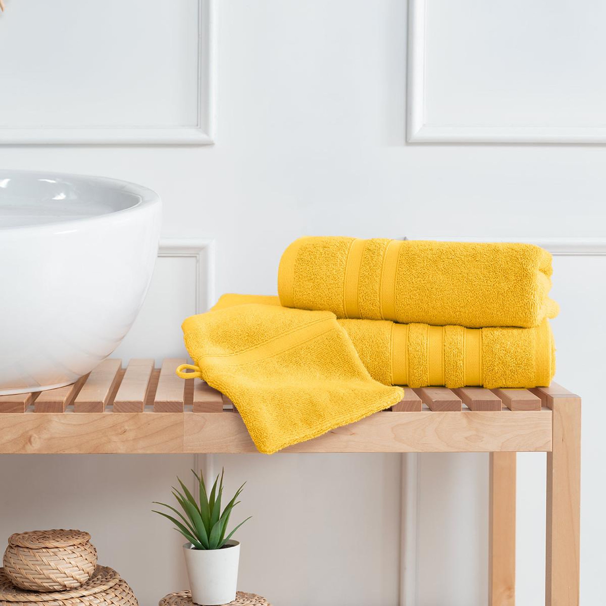 Voir la diapositive 6 : Sensei Maison Ensemble de bain 3 pièces 600 g/m² SENSILK