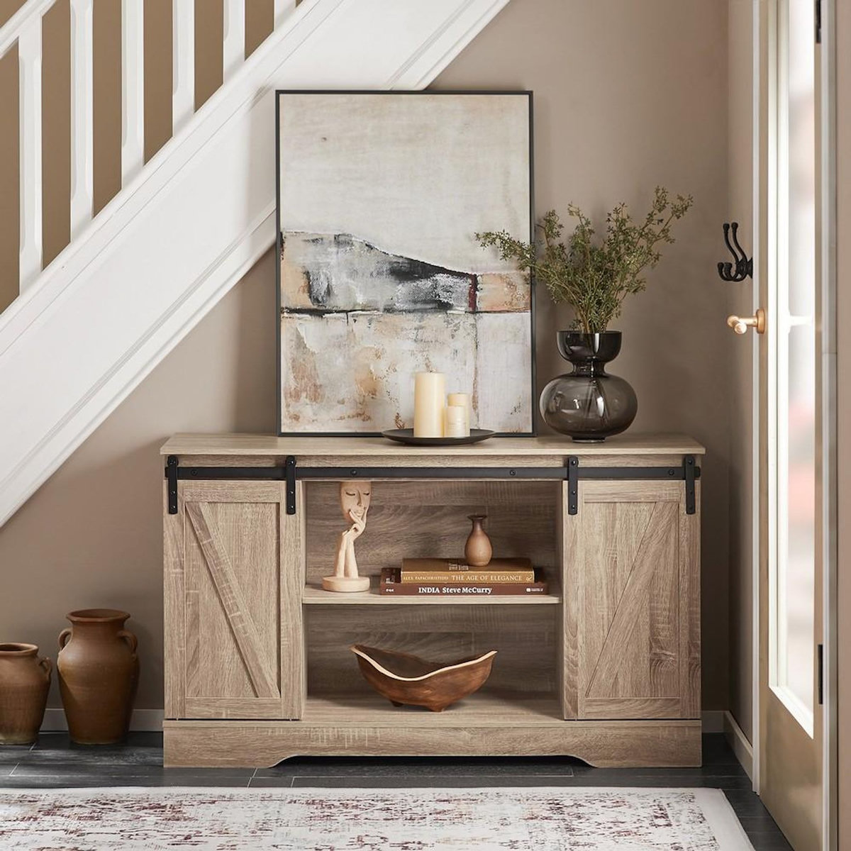 SOBUY SoBuy - Meuble À Chaussures 2 portes - Rustique - FSB60