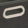 Voir la diapositive 2 : TOILINUX Lot de 12 Boites de rangement en tissu l.31 x h. 15 cm - Gris foncé chiné