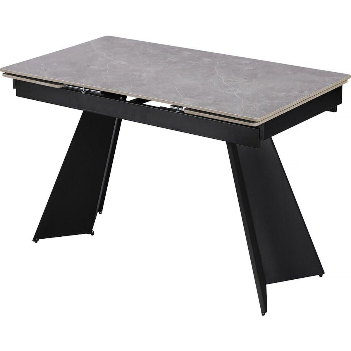 Habitat et Jardin Table de repas extensible en céramique 6 à 10 personnes  Equinoxe  - Gris marbré