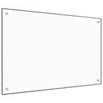 VIDAXL Dosseret de cuisine Transparent 90x60 cm Verre trempé