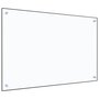 Voir la diapositive 1 : VIDAXL Dosseret de cuisine Transparent 90x60 cm Verre trempé