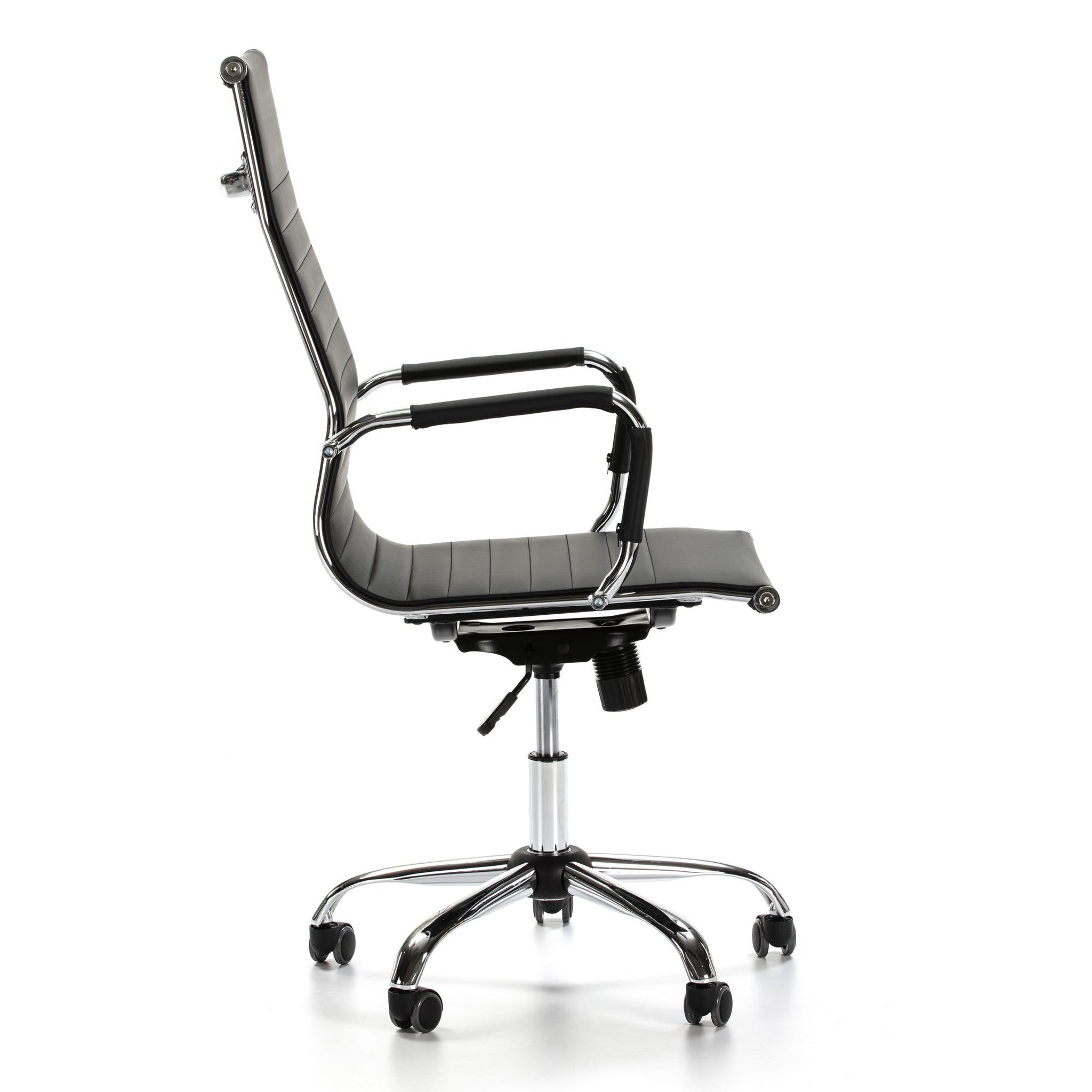 Voir la diapositive 2 : VS VENTA-STOCK Fauteuil de Bureau Londres inclinable Noir, Cuir synthétique