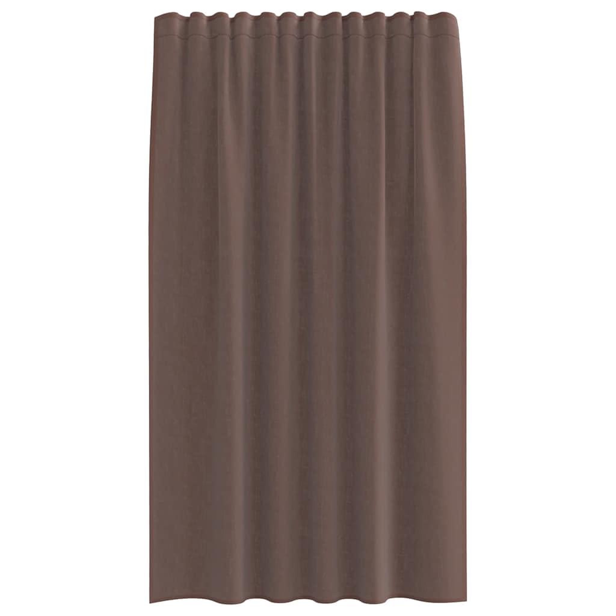 Voir la diapositive 4 : VIDAXL Rideaux en voile avec passants 2 pcs marron