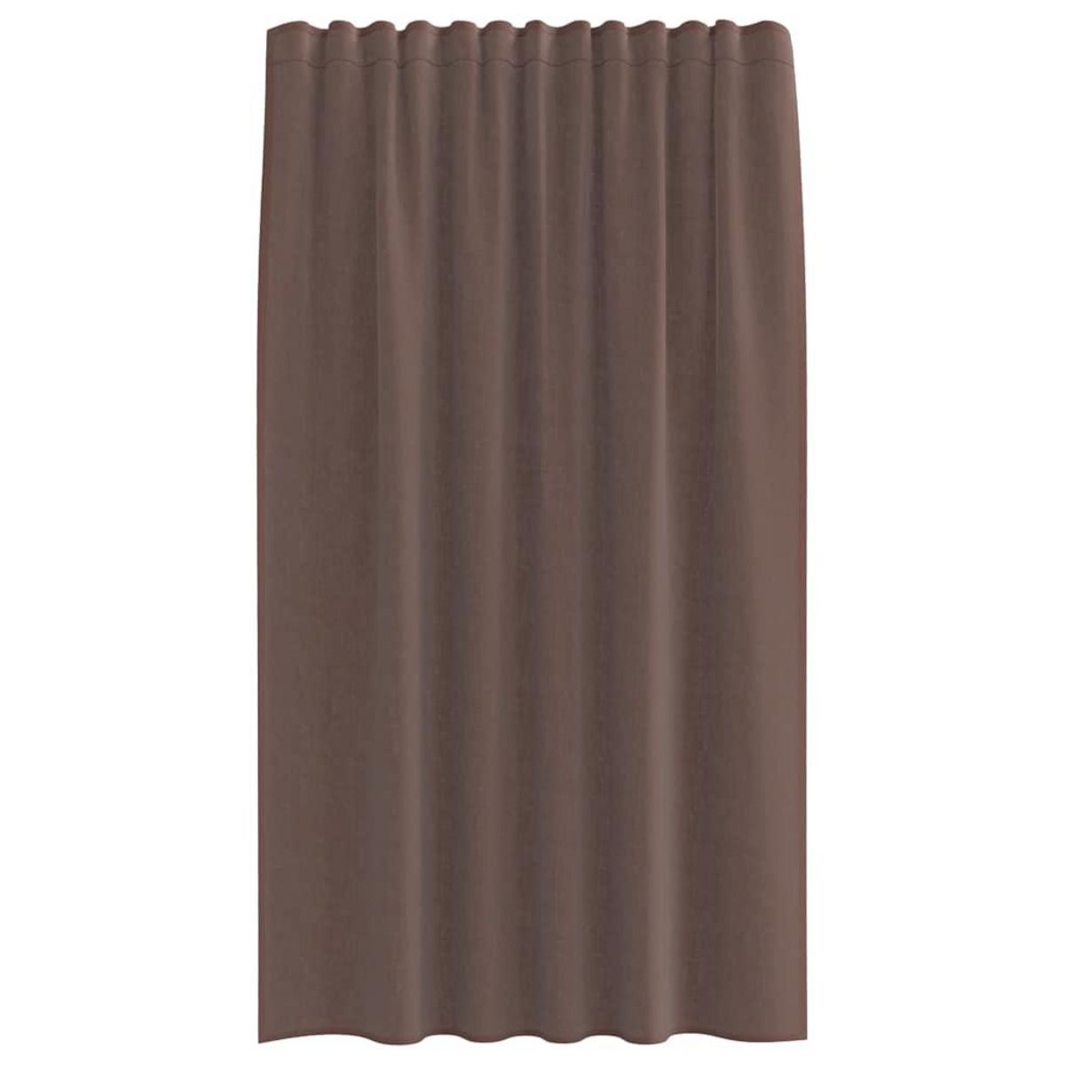 VIDAXL Rideaux en voile avec passants 2 pcs marron