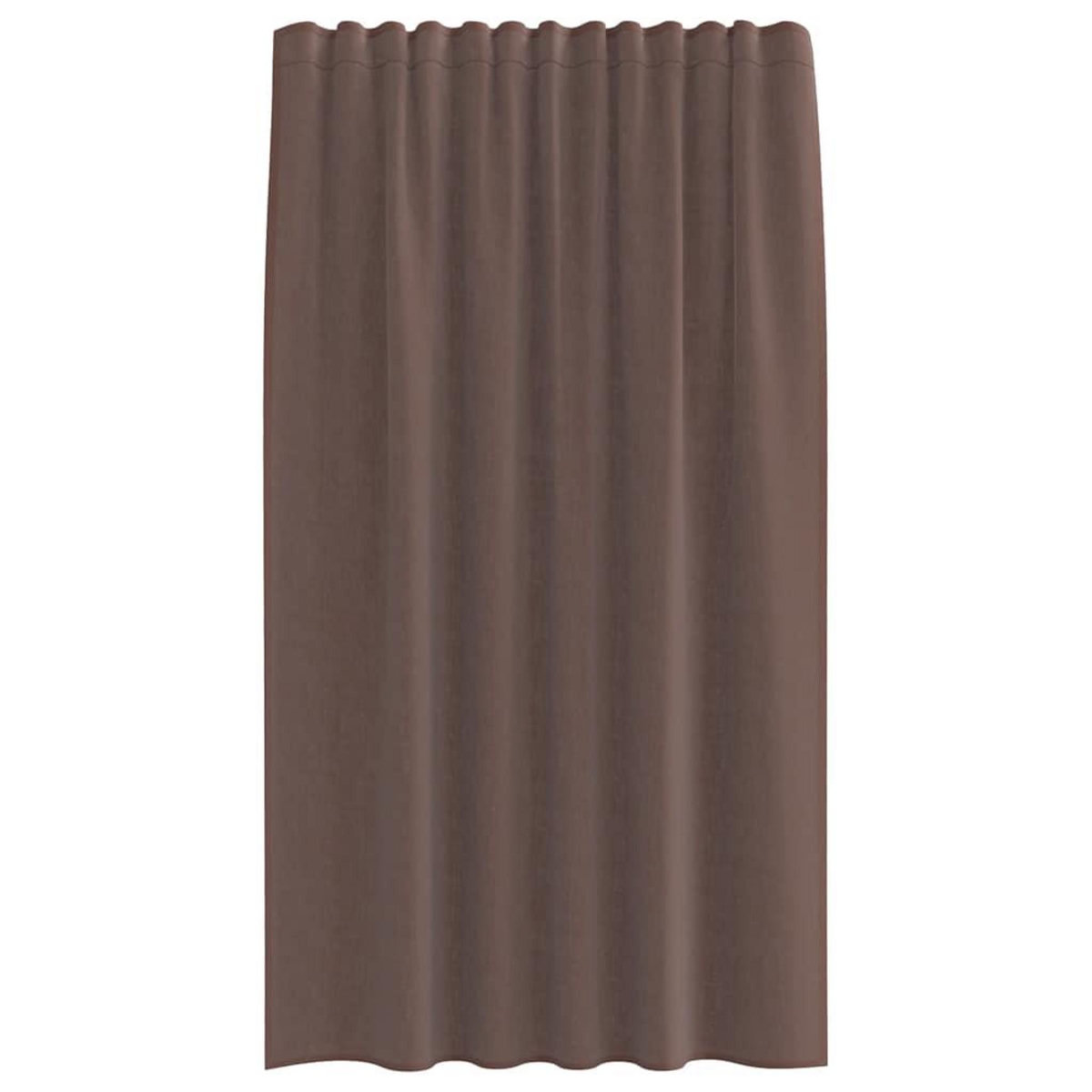VIDAXL Rideaux en voile avec passants 2 pcs marron