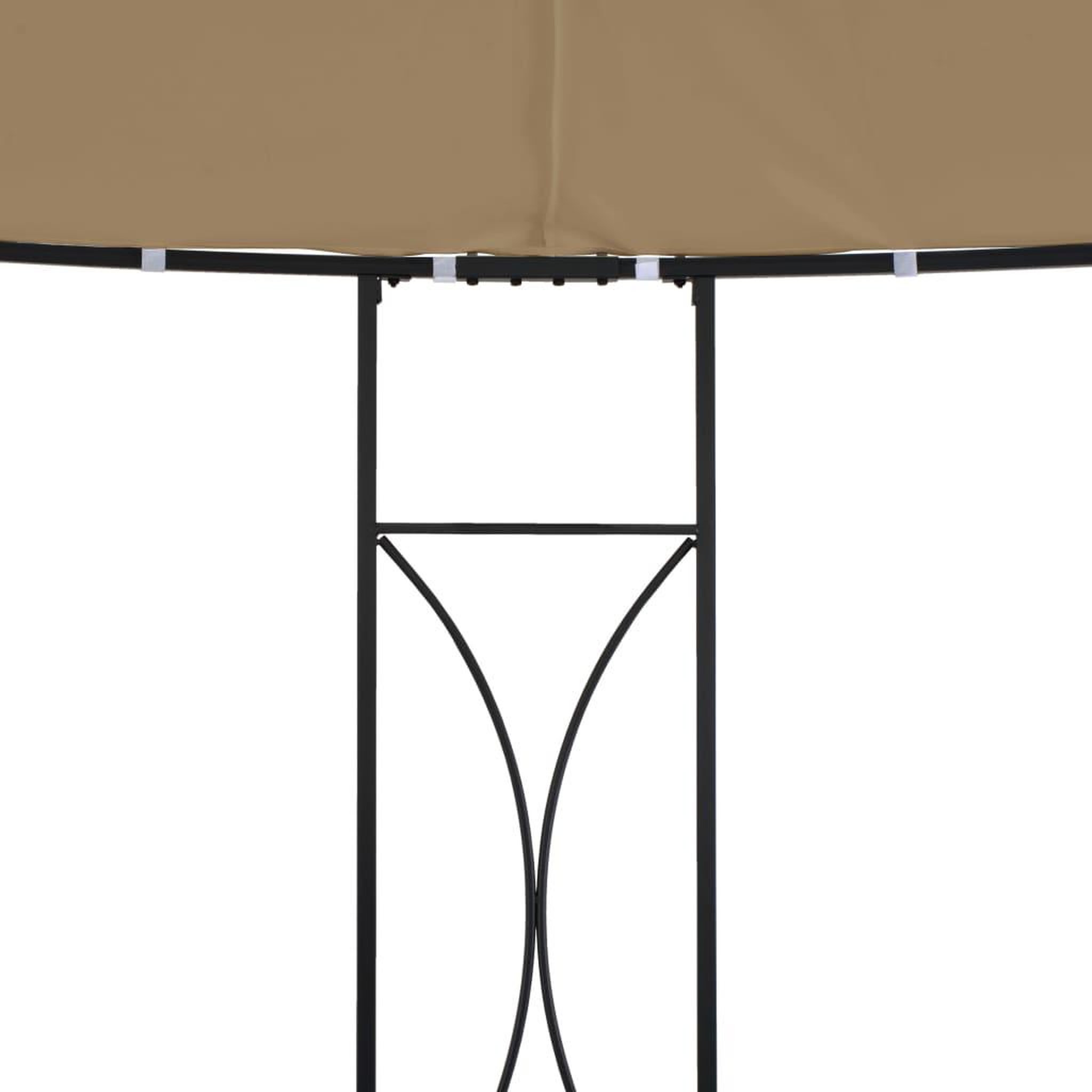 Voir la diapositive 3 : VIDAXL Belvedere 300x290 cm taupe rond