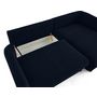 Voir la diapositive 3 : LISA DESIGN Gianni - canapé d'angle droit 4 places convertible avec coffre en tissu