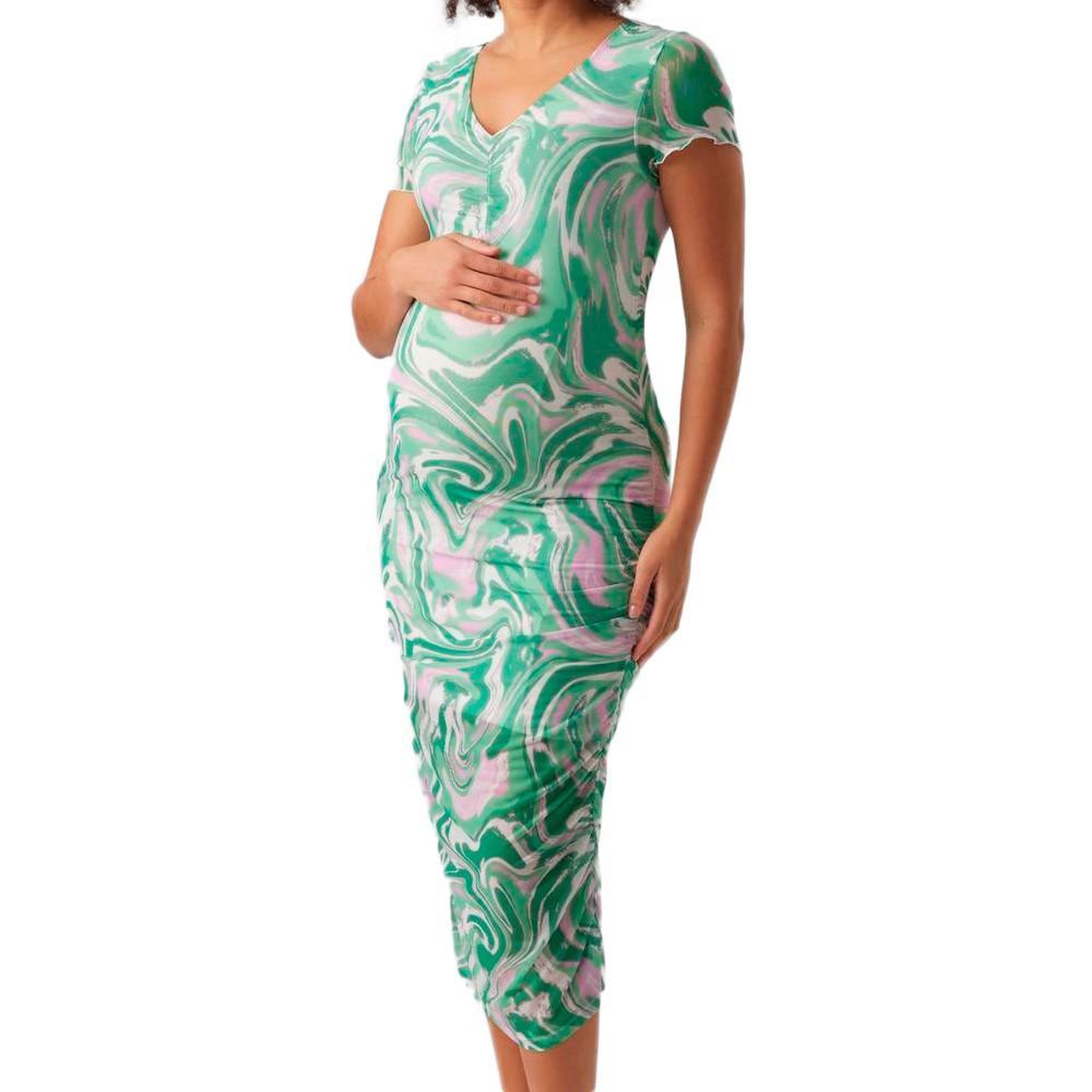 MAMALICIOUS Robe e/Blanche Femme Mamalicious Swan. Coloris disponibles : Vert