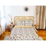 Voir la diapositive 4 : Home collection Parure housse de couette 100% satin de coton bio 78fils wayan