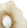 Voir la diapositive 3 : OSTARIA Miroir fleur métal doré D70