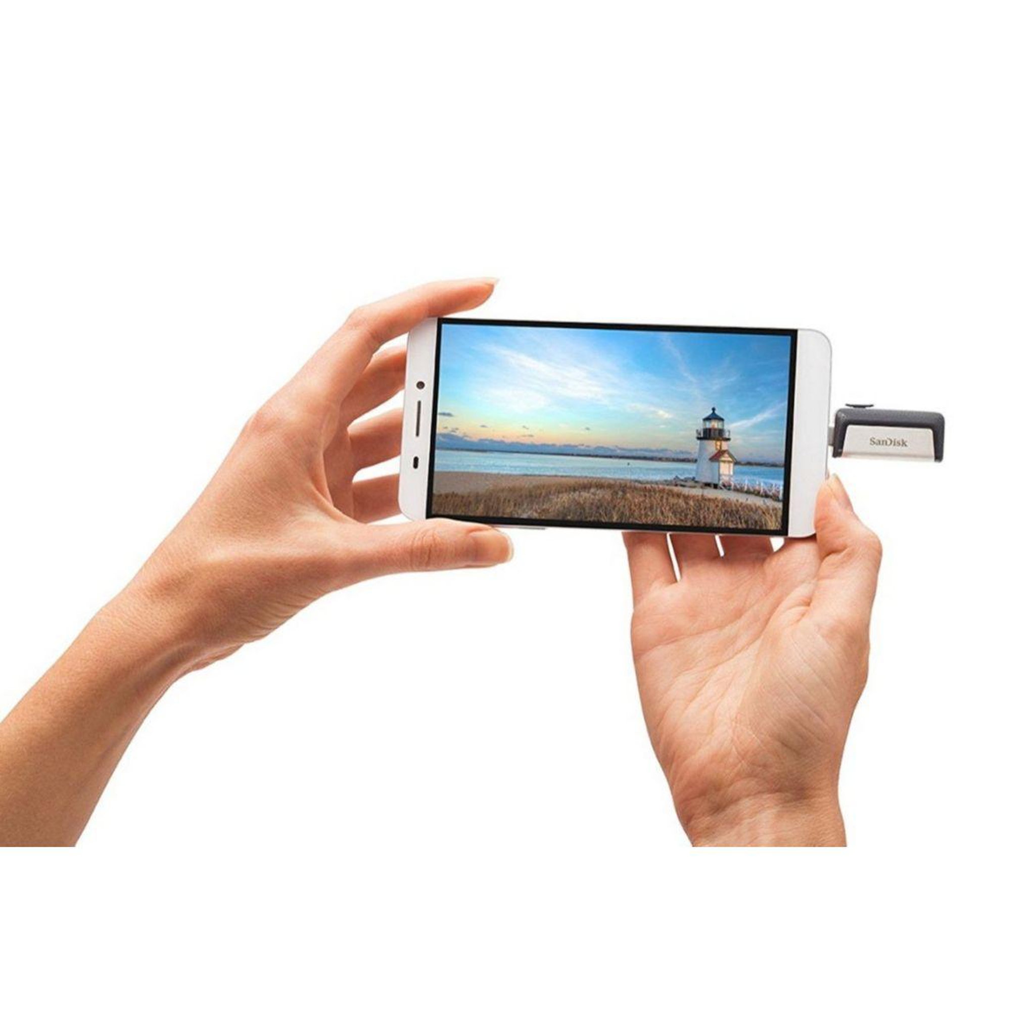 Voir la diapositive 3 : SANDISK Clé usb ultra dual drive usb + usb type c 64gb