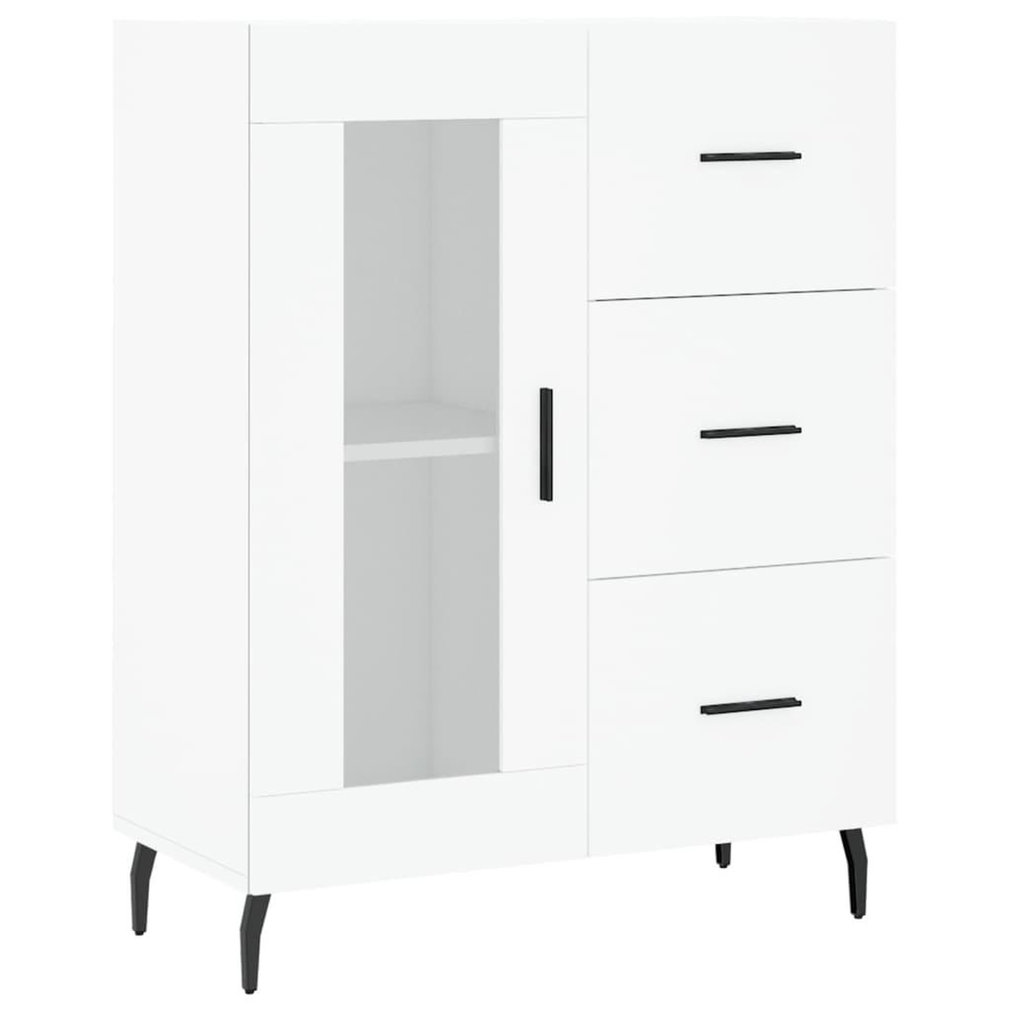 Voir la diapositive 2 : VIDAXL Buffet blanc 69,5x34x90 cm bois d'ingenierie