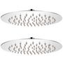 Voir la diapositive 1 : VIDAXL Pomme de douche plongeante 2 pcs Acier inoxydable Ø 20 cm