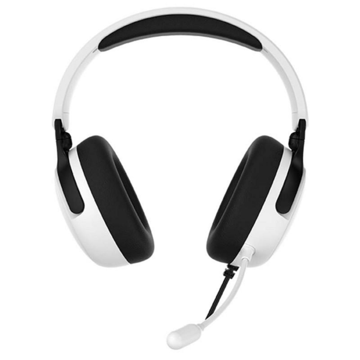 Subsonic Astra casque gaming pour PS5 PS4 PC Xbox, HP 40 mm, micro inclinable, réglage volume, blanc et noir