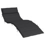 Voir la diapositive 2 : VIDAXL Coussin de chaise longue noir 180x60x3 cm tissu oxford
