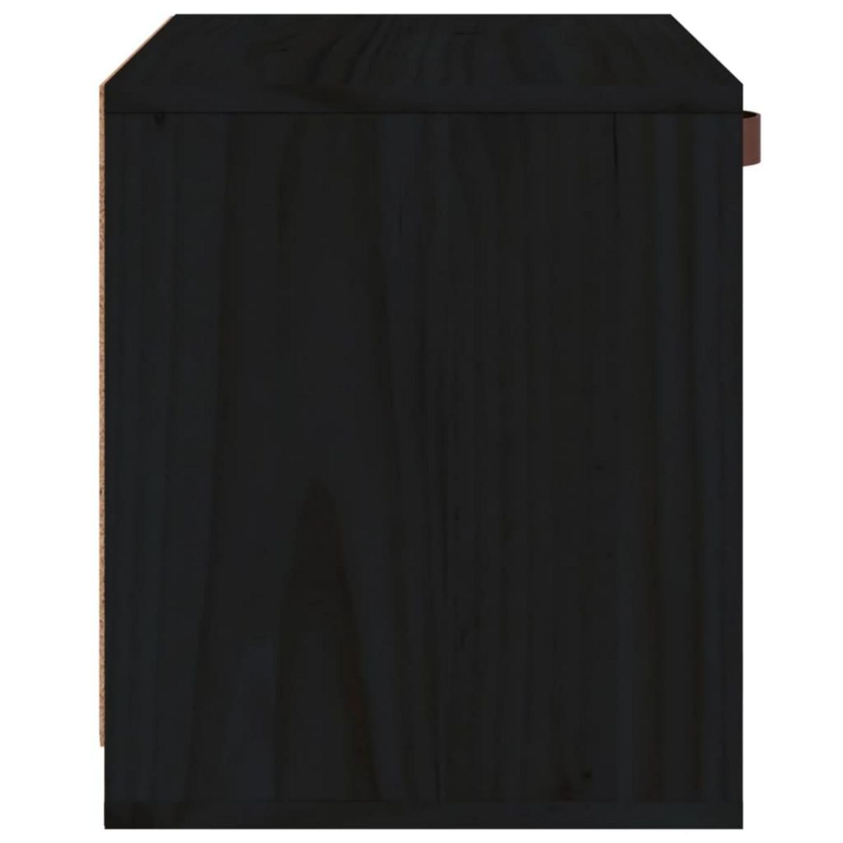 VIDAXL Armoire murale Noir 40x30x35 cm Bois de pin massif