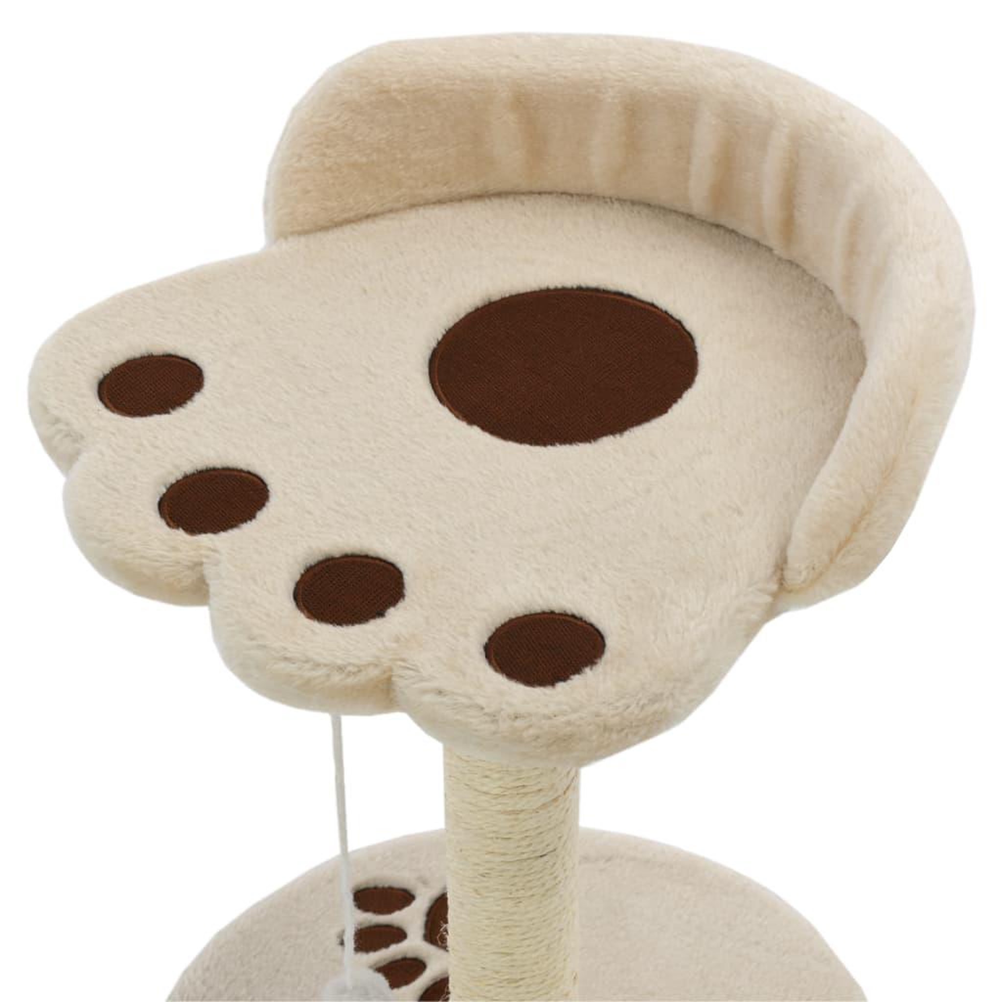 Voir la diapositive 4 : VIDAXL Arbre a chat avec griffoir en sisal 40 cm Beige et Marron