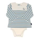 ELLE EST OU LA MER Body t shirt /Beige Garçon EOM  Vabody. Coloris disponibles : Bleu