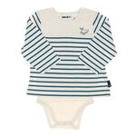 ELLE EST OU LA MER Body t shirt /Beige Garçon EOM  Vabody. Coloris disponibles : Bleu