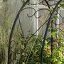 Voir la diapositive 6 : OUTSUNNY Arche de jardin arche à rosiers style fer forgé acier époxy noir
