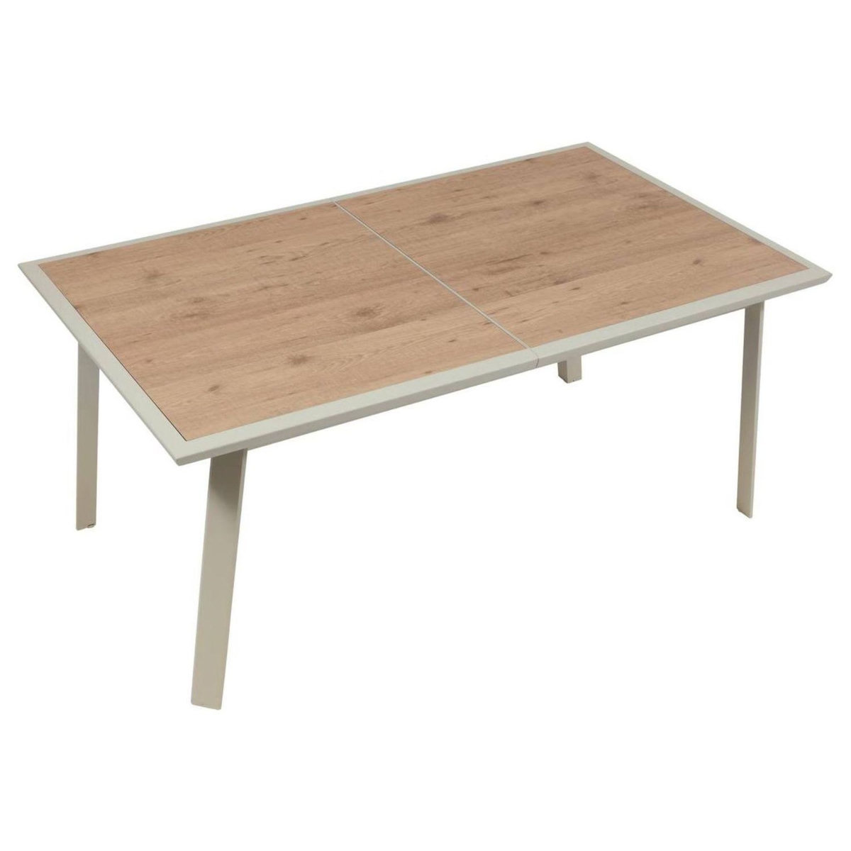 HESPERIDE Table de jardin extensible en aluminium effet bois 10 places PAVANE