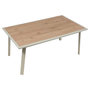 Voir la diapositive 3 : HESPERIDE Table de jardin extensible en aluminium effet bois 10 places PAVANE