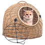 Voir la diapositive 1 : VIDAXL Cage de transport pour chats 45x35x35 cm Saule naturel