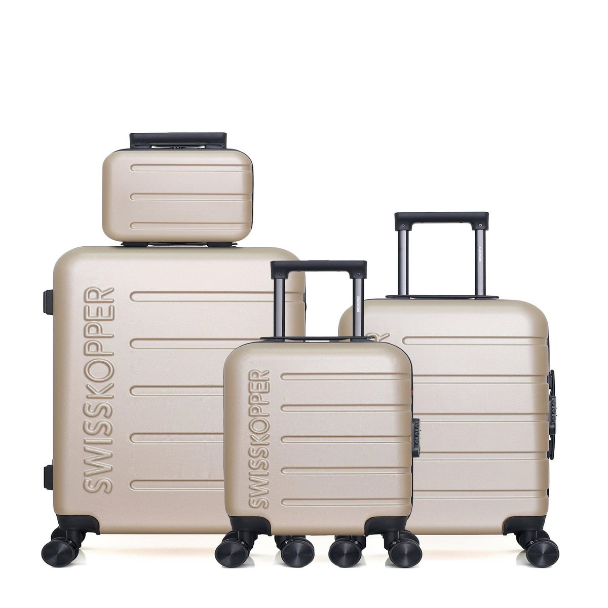 SWISS KOPPER SWISS KOPPER  -  Lot de 4  -  Valise weekend, valise cabine, valise cabine XXS et vanity AIGLE
