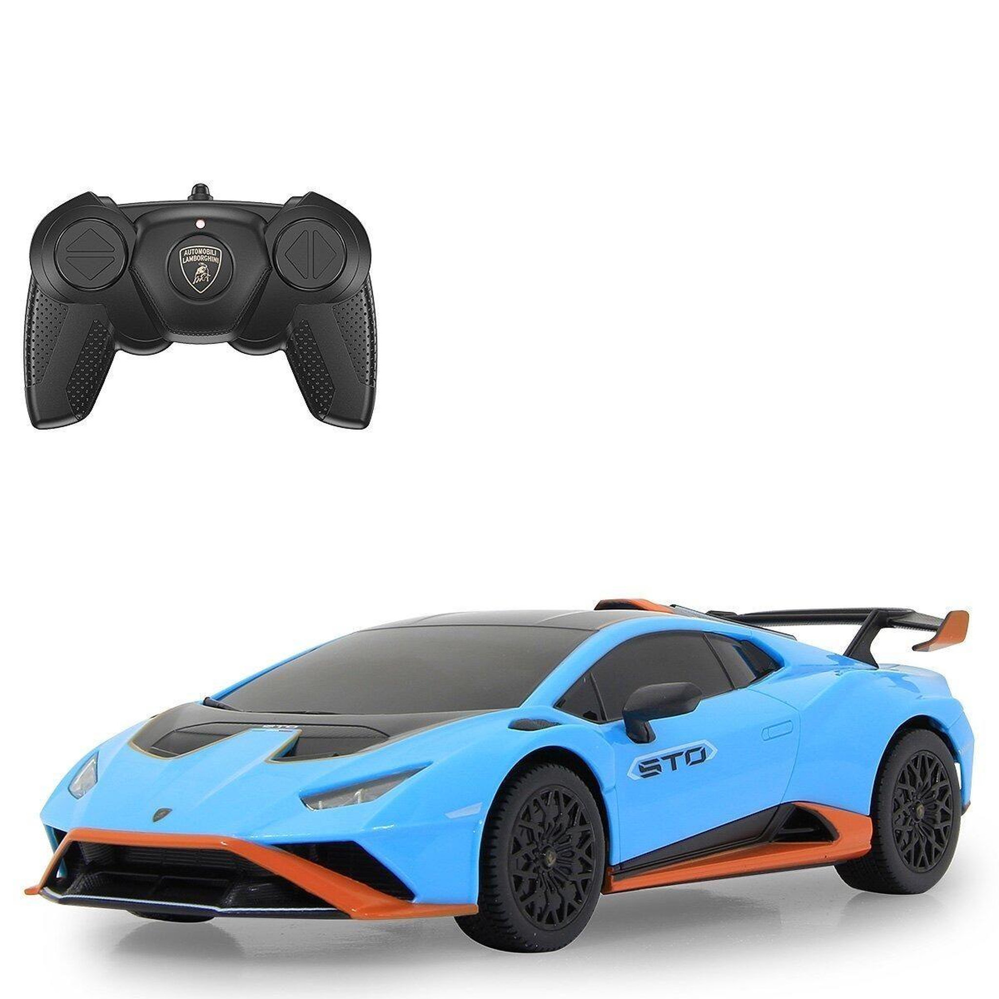Jamara Voiture télécommandée lamborghini huracán sto 1:24 bleu 2,4ghz