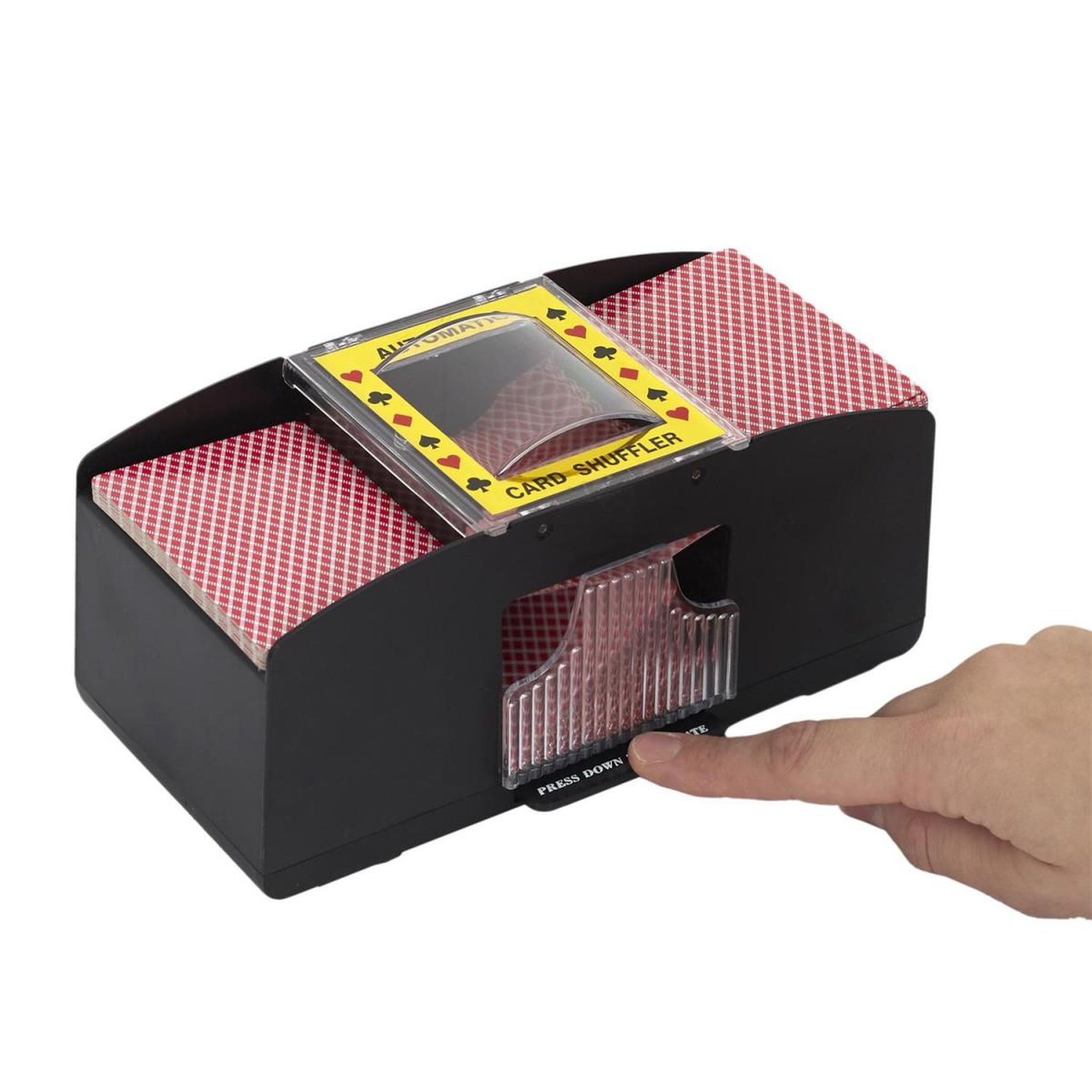 Voir la diapositive 4 : MISTER GADGET Mélangeur de Cartes  Jeux  20cm Noir