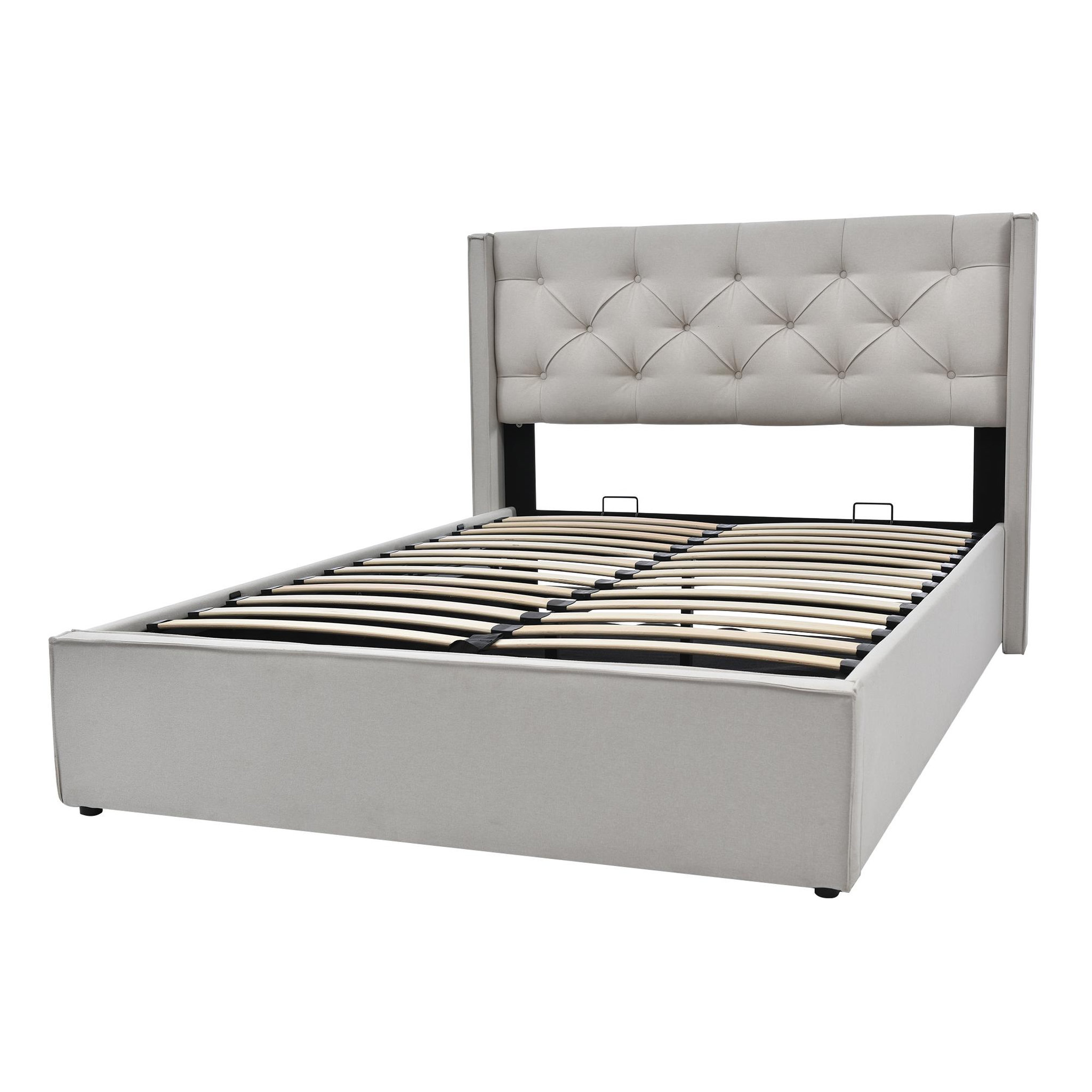 Voir la diapositive 6 : MERAX Lit coffre avec sommier
