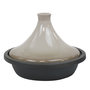 Voir la diapositive 1 : NAPOLEON Tajine noire en fonte et céramique noir et marron