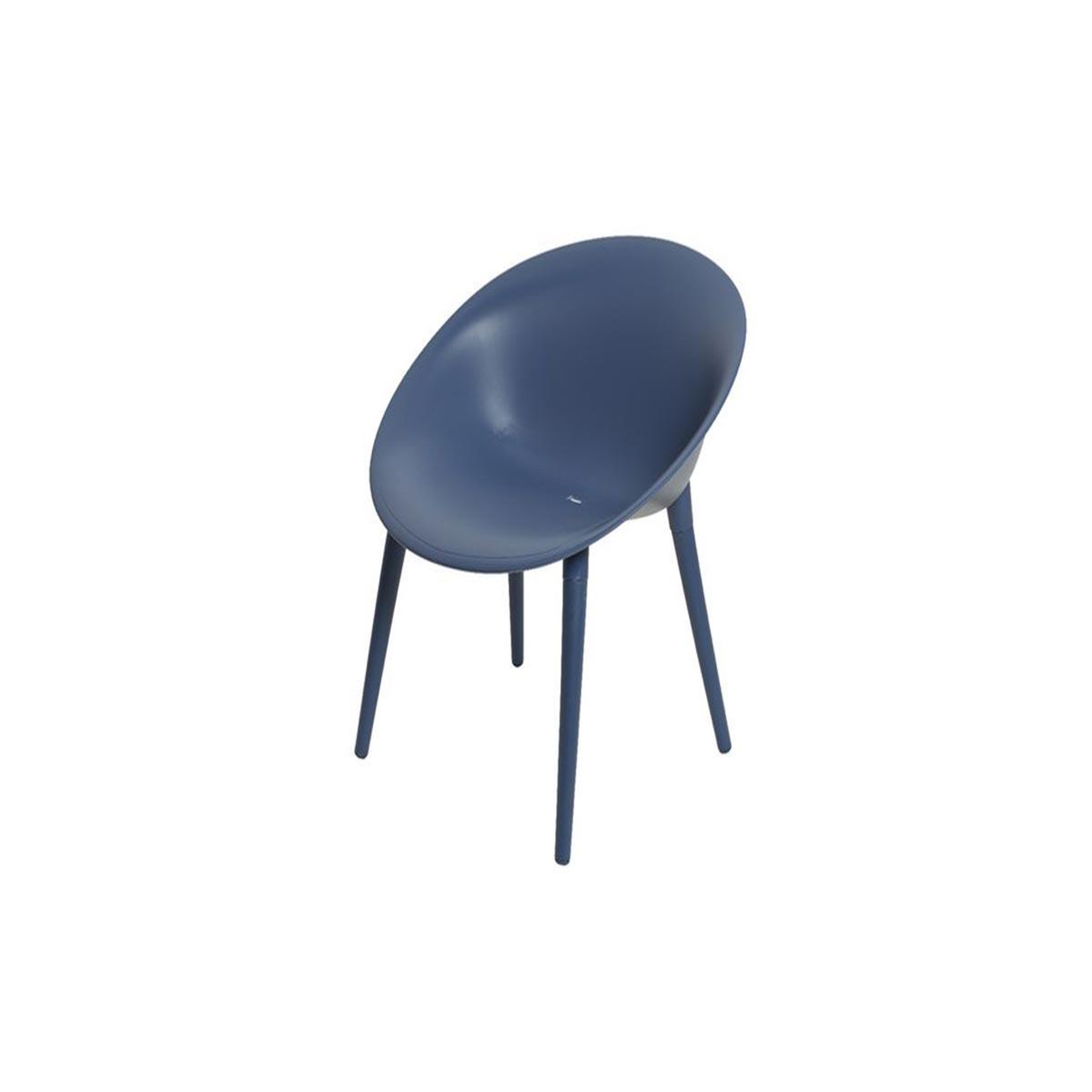 Voir la diapositive 3 : JARDIDECO Salon de jardin en plastique marbella bleu - jardideco