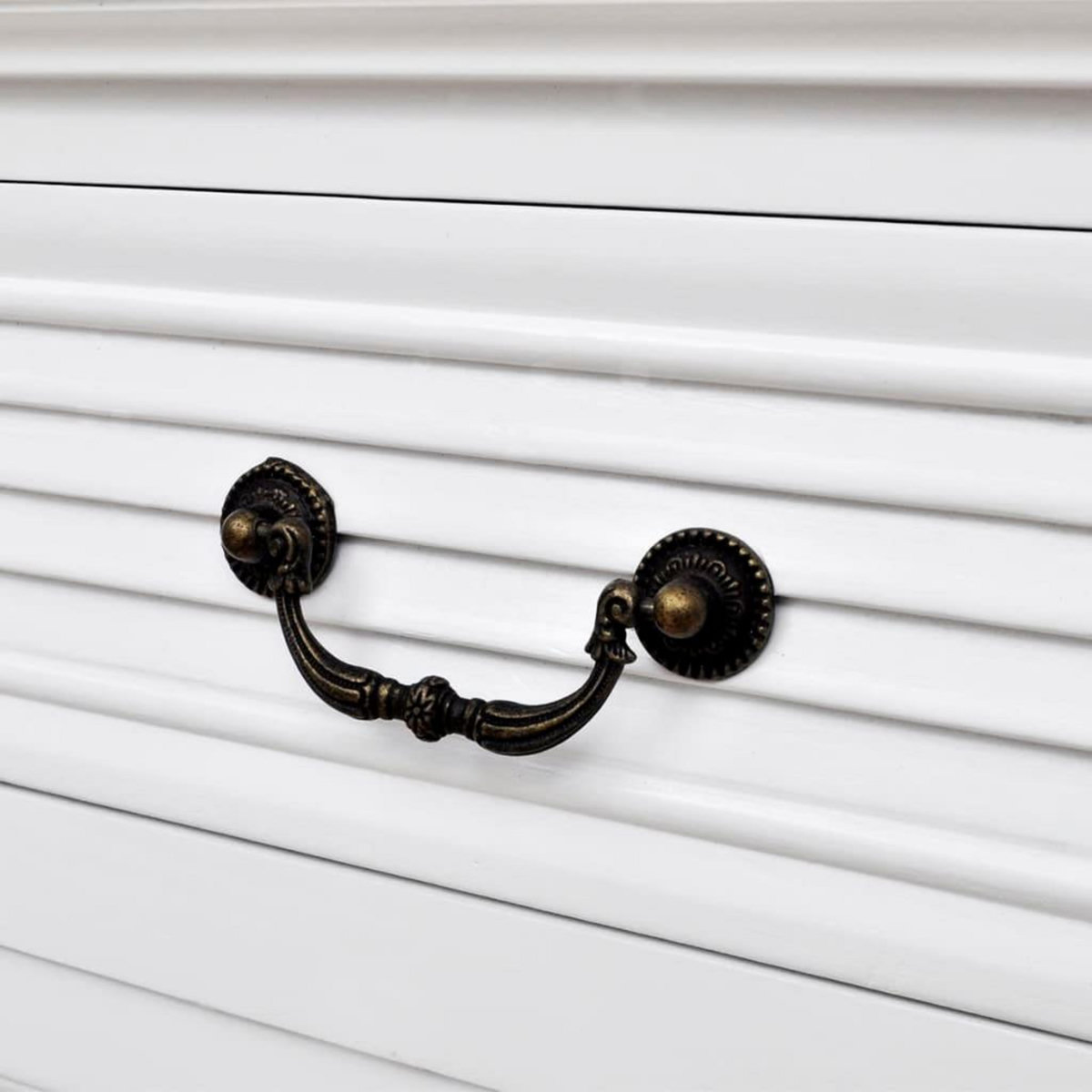 VIDAXL Bureau a double piedestal Blanc 140 x 48 x 80 cm