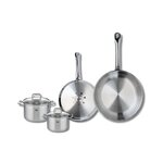 ELO Set de 2 Poêles de cuisson 24 et 28 cm et 2 faitouts 12 et 14 cm Elo Profi Citrin