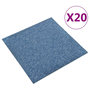 Voir la diapositive 1 : VIDAXL Dalles de tapis de sol 20 pcs 5 m^2 50x50 cm Bleu