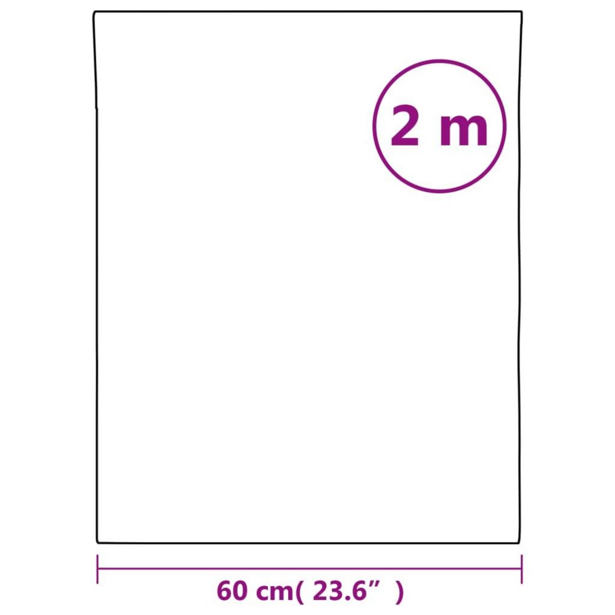 VIDAXL Films de miroir 2 pcs auto-adhesive 60x200 cm PET