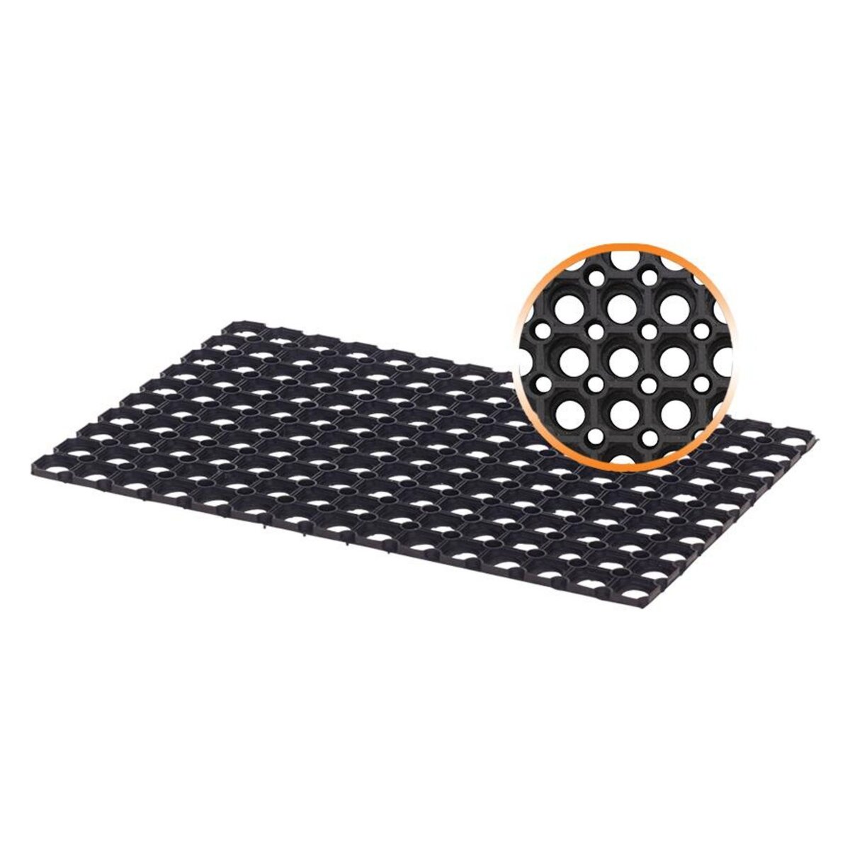 OUTIFRANCE Caillebotis caoutchouc 80x120 cm