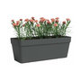Voir la diapositive 2 : ARTEVASI Jardiniere - Plastique - Anthracite - Rectangulaire - L49,9 x P20 x H18,1cm - ARTEVASI