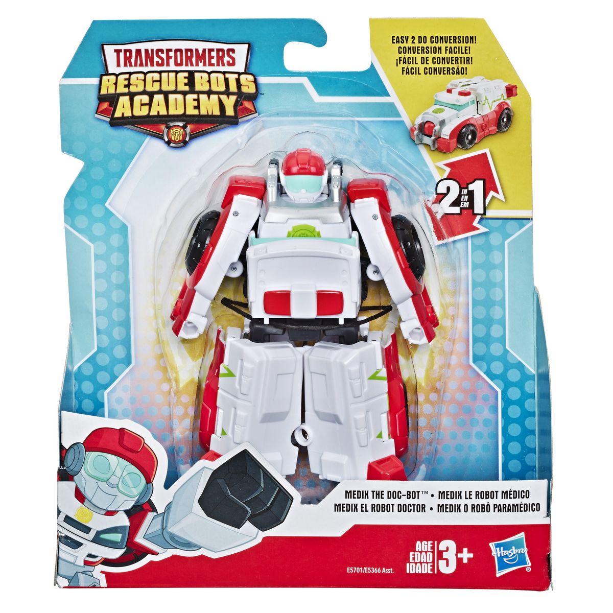HASBRO Robot secouriste transformable 12 cm - Transformers Rescue Bots Academy