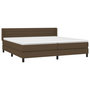 Voir la diapositive 3 : VIDAXL Sommier a lattes de lit avec matelas Marron fonce 200x200 cm