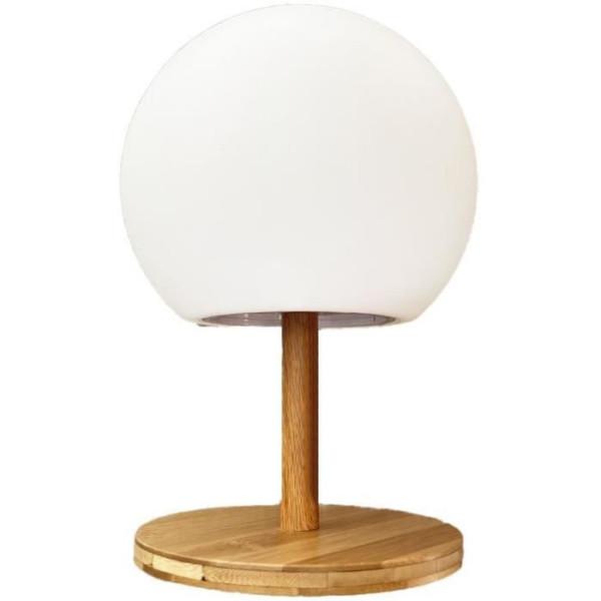 Lumisky Lampe de table sans fil LUMISKY - pied en bambou extensible - LED blanc chaud/blanc LUNY