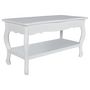 Voir la diapositive 2 : VIDAXL Table basse 2 couches MDF Blanc