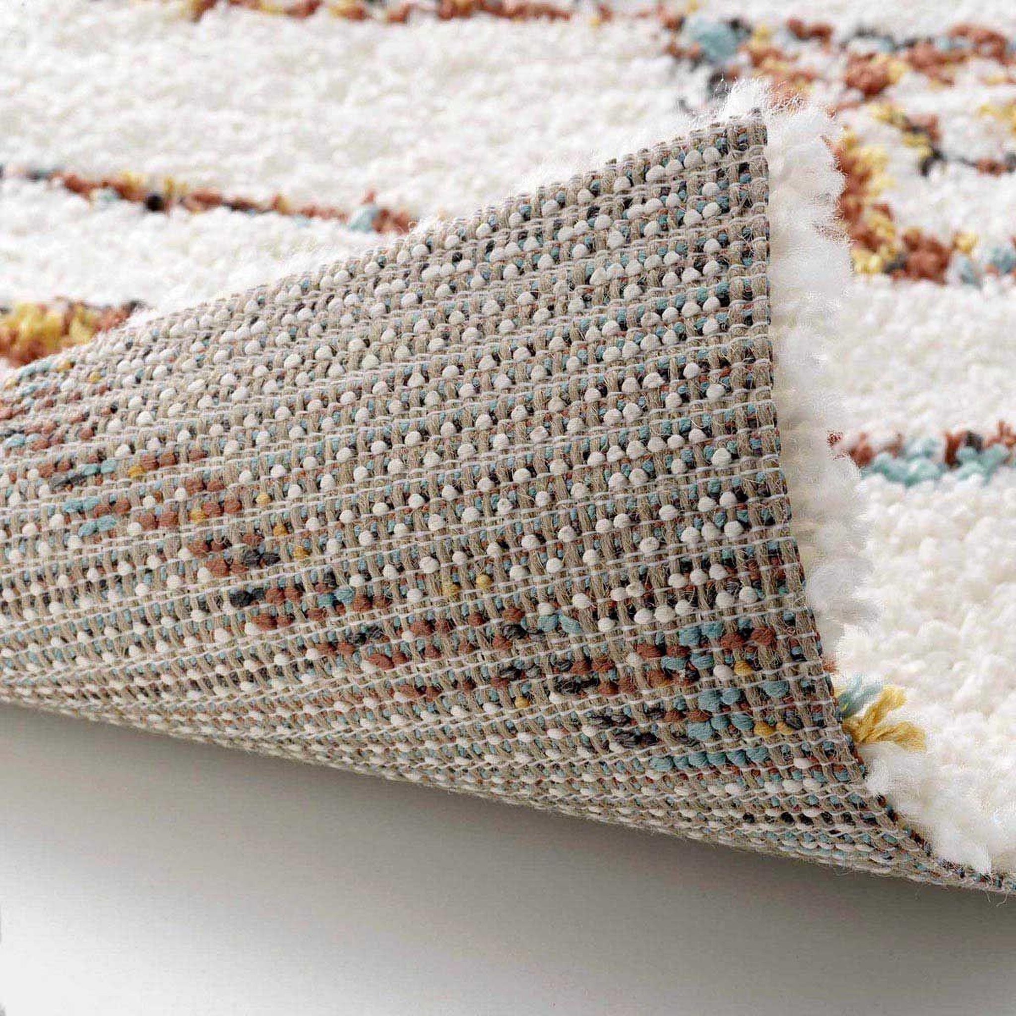 Voir la diapositive 3 : Douceur d'Intérieur Tapis déco shaggy  vasco  120x170cm multicolore